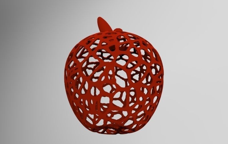 Voronoi Apple 3D print model_1
