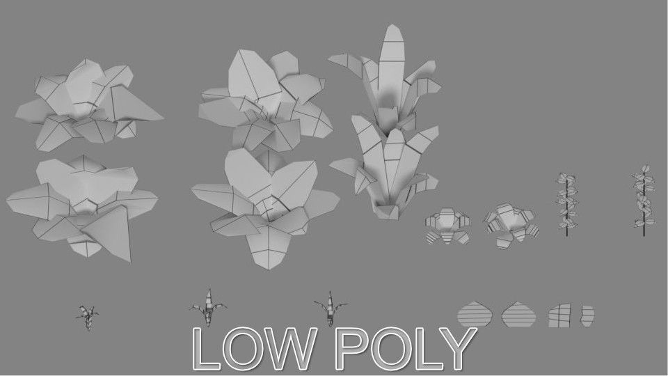 Plant Pack v1 Low-poly 3D model_7