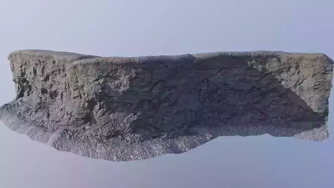 Modular cliffs Low-poly 3D model