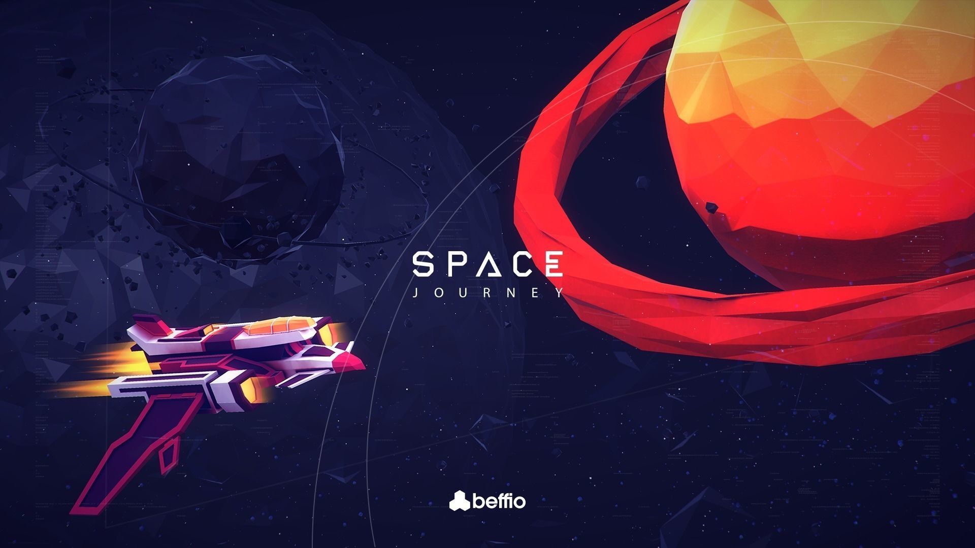 Space Journey Low-poly 3D model_20