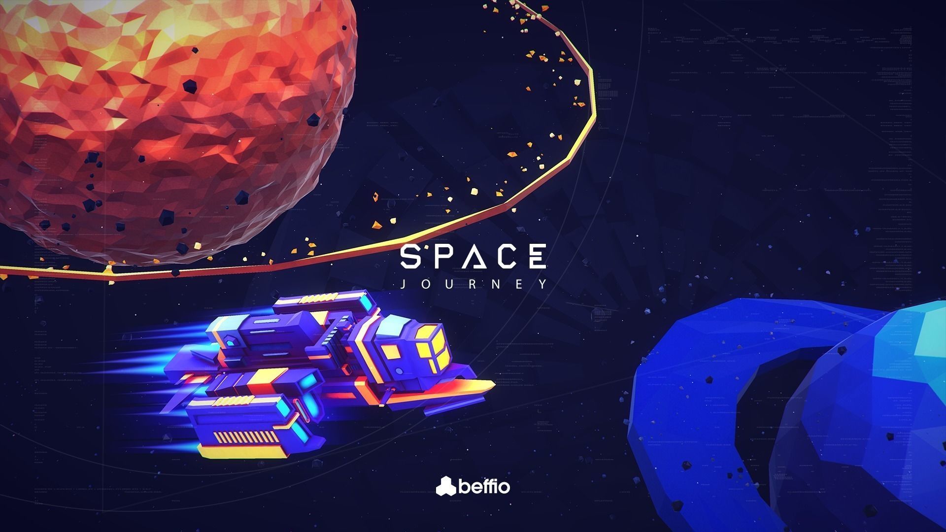 Space Journey Low-poly 3D model_18