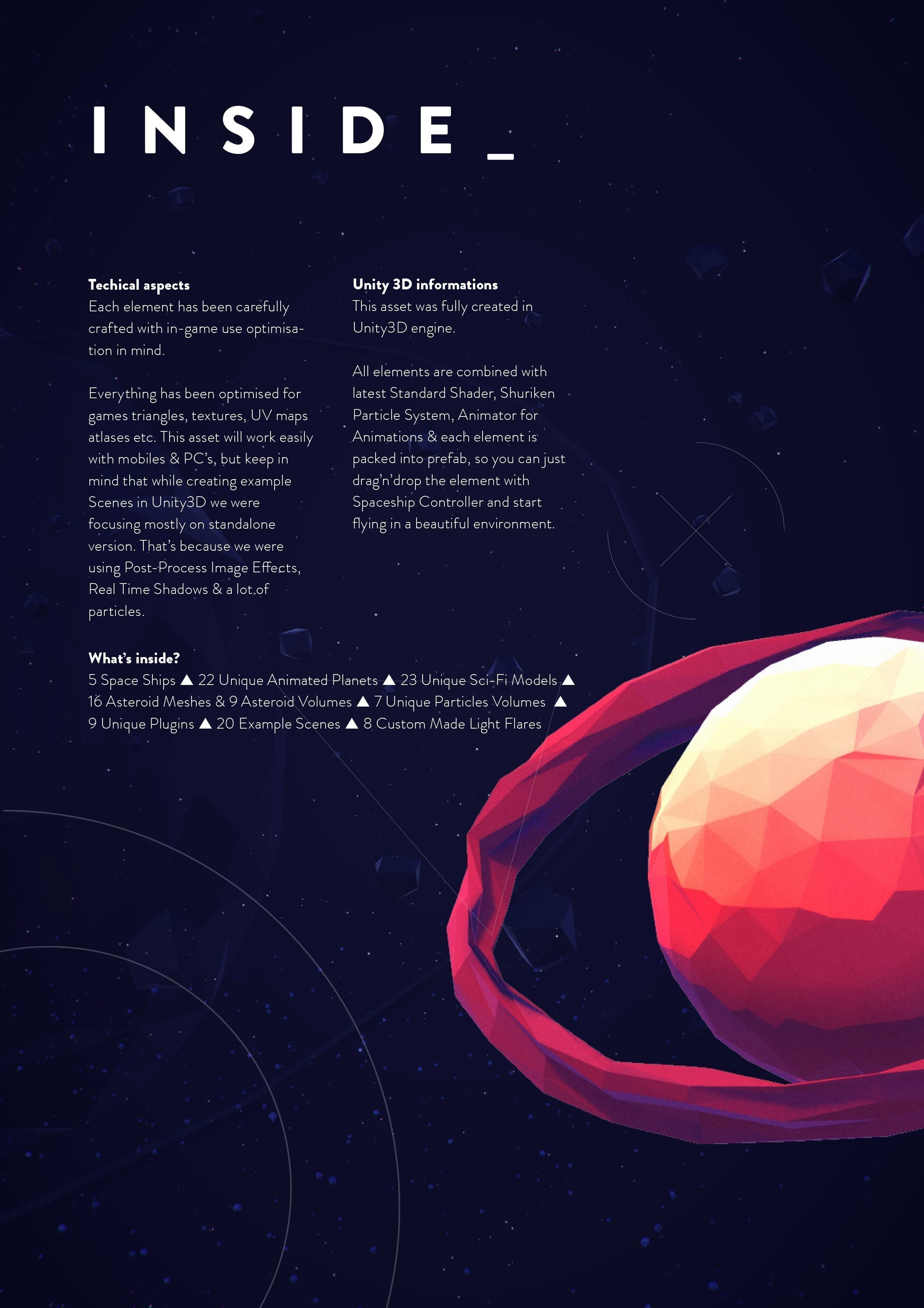 Space Journey Low-poly 3D model_13