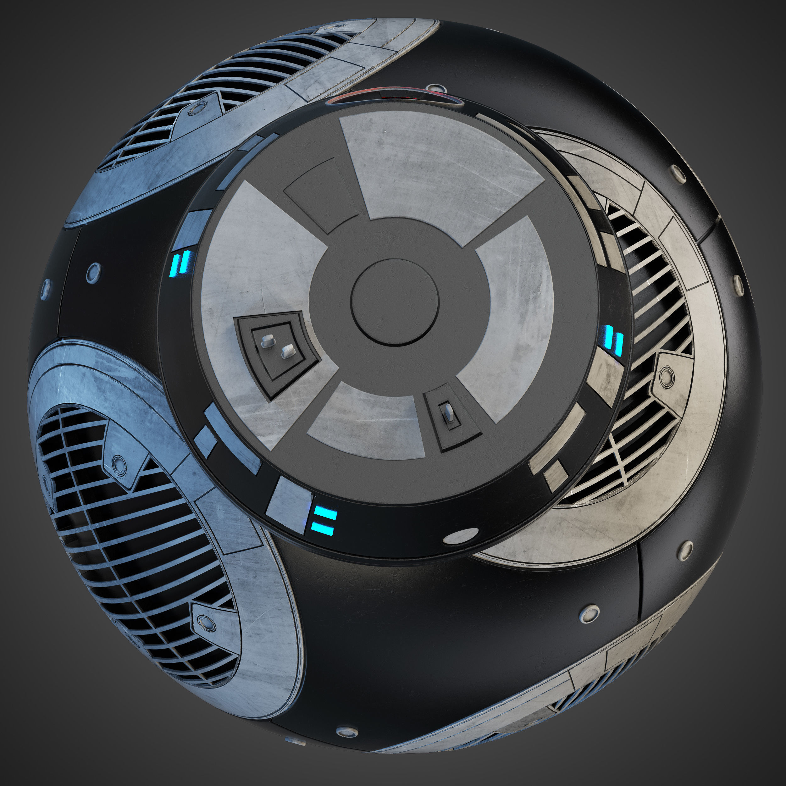 BB-9E Star Wars droid 3D model_10