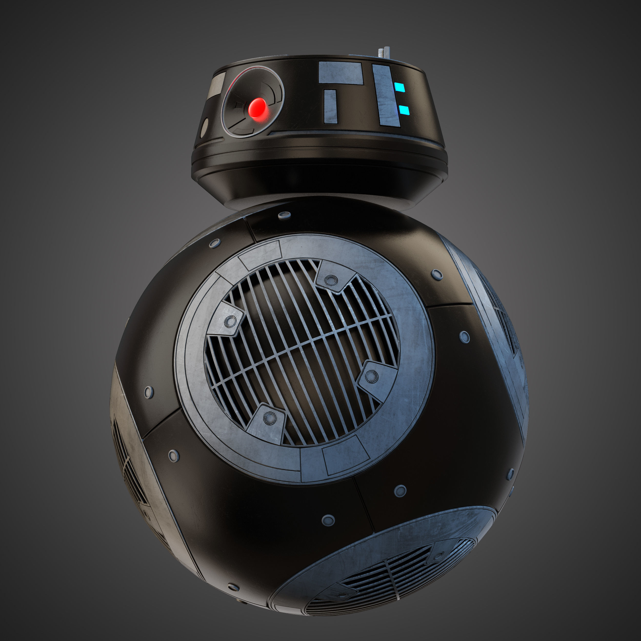 BB-9E Star Wars droid 3D model_2