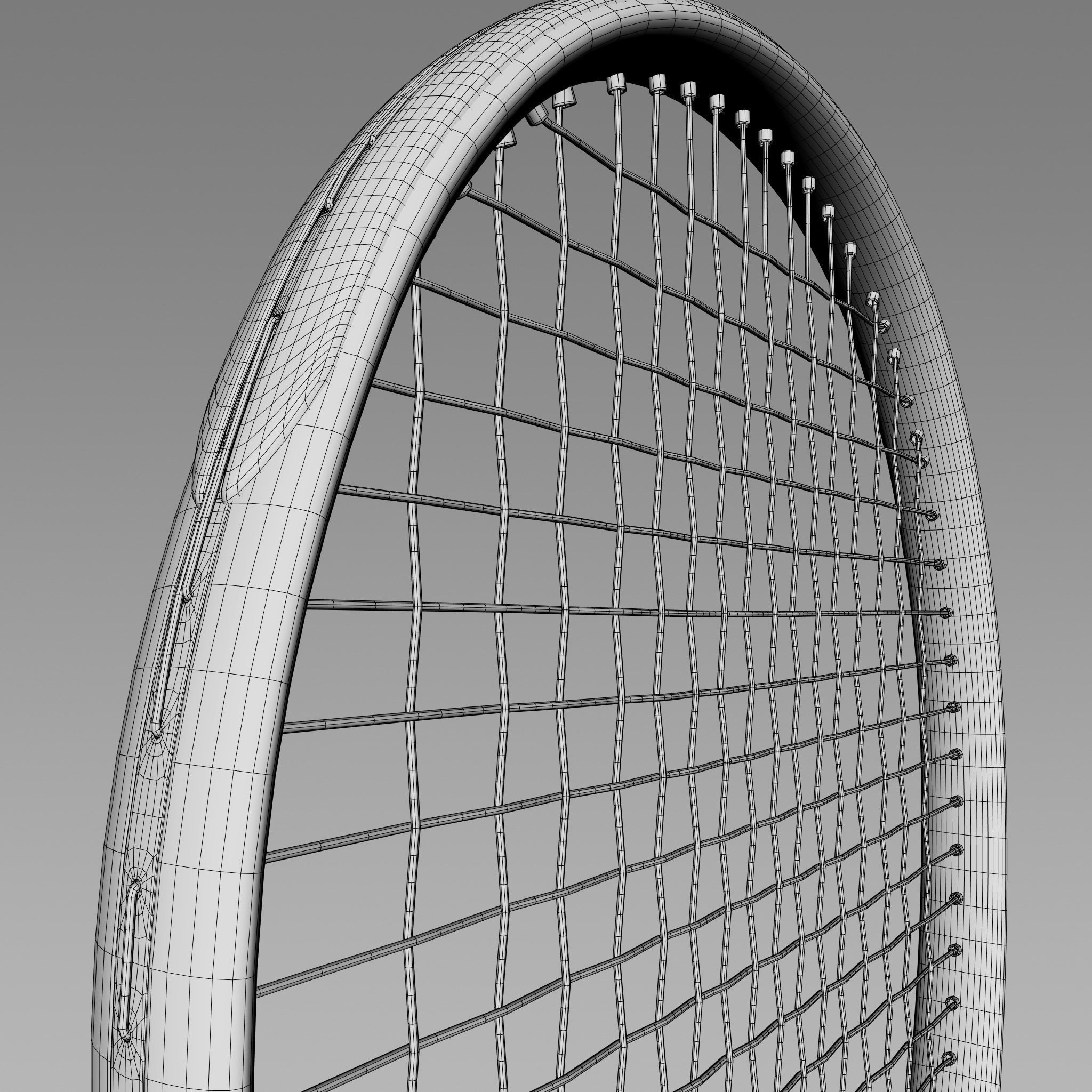 Tennis Racket 3D model_5