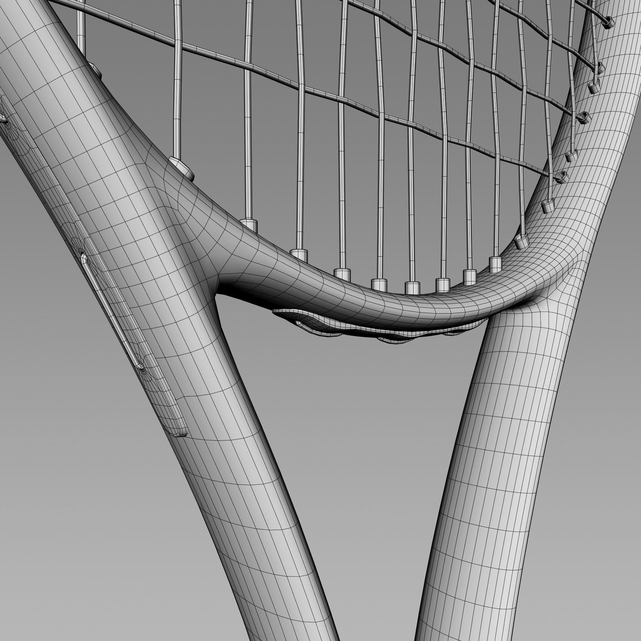 Tennis Racket 3D model_4