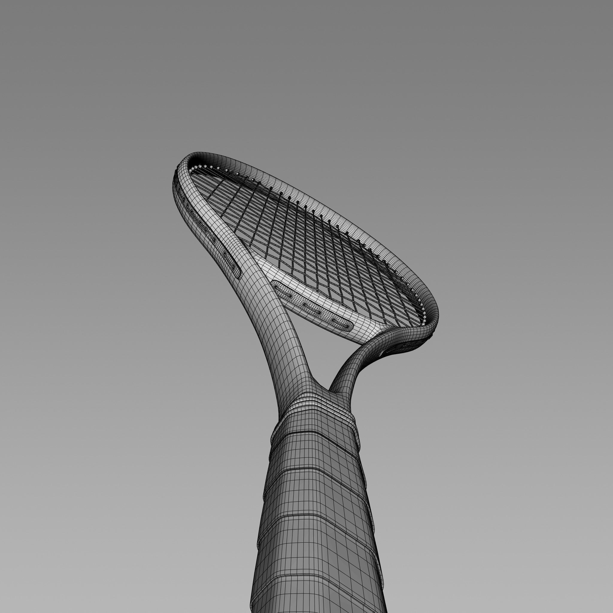 Tennis Racket 3D model_3