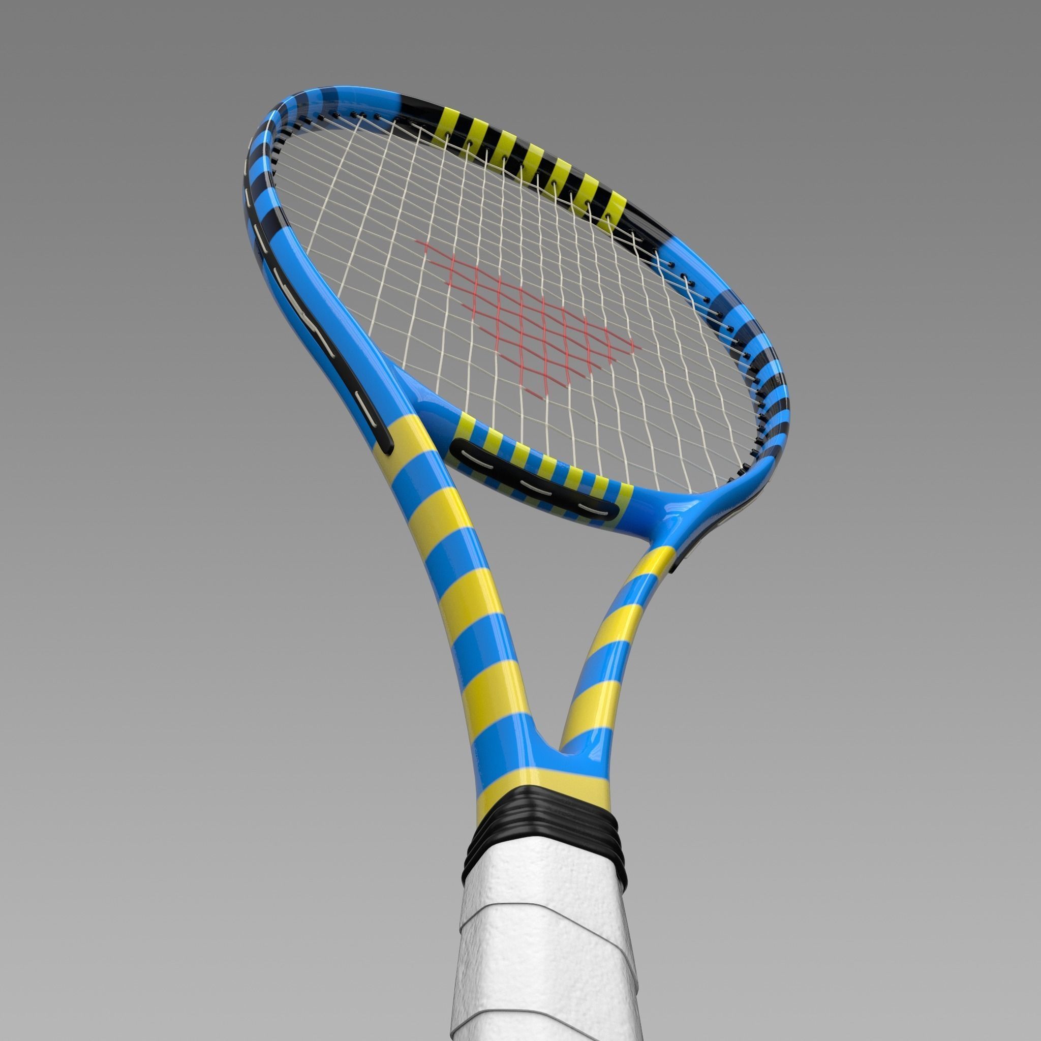 Tennis Racket 3D model_1
