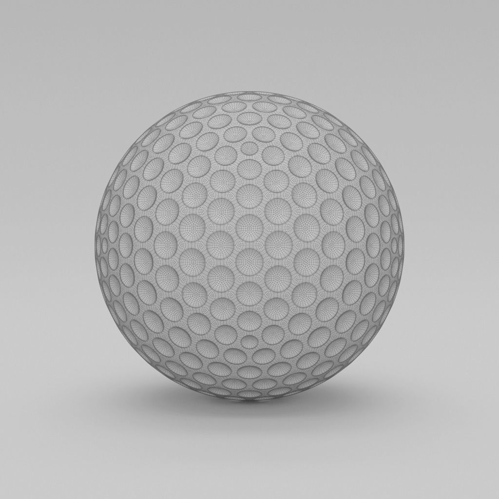 Golf Ball 3D 3D model_1