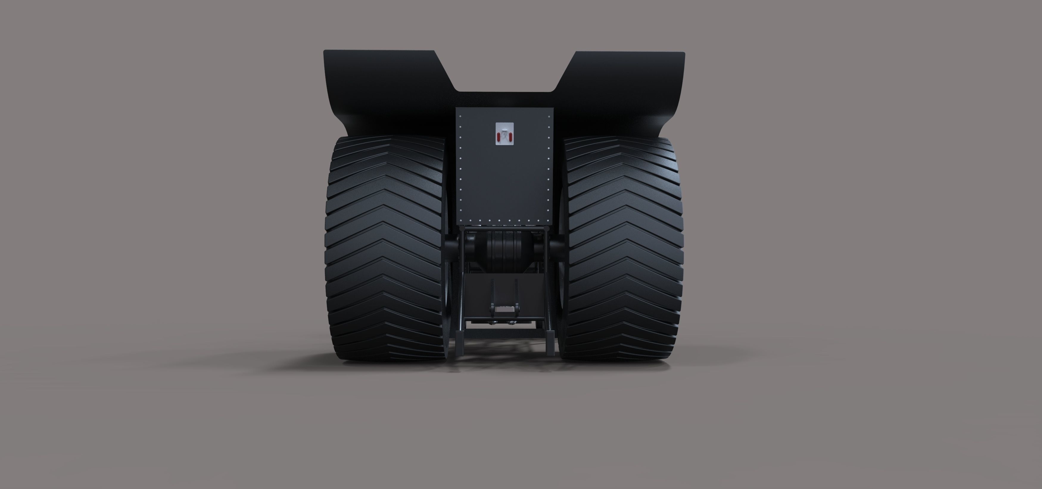 Pulling tractor with radial engine 3D model_15