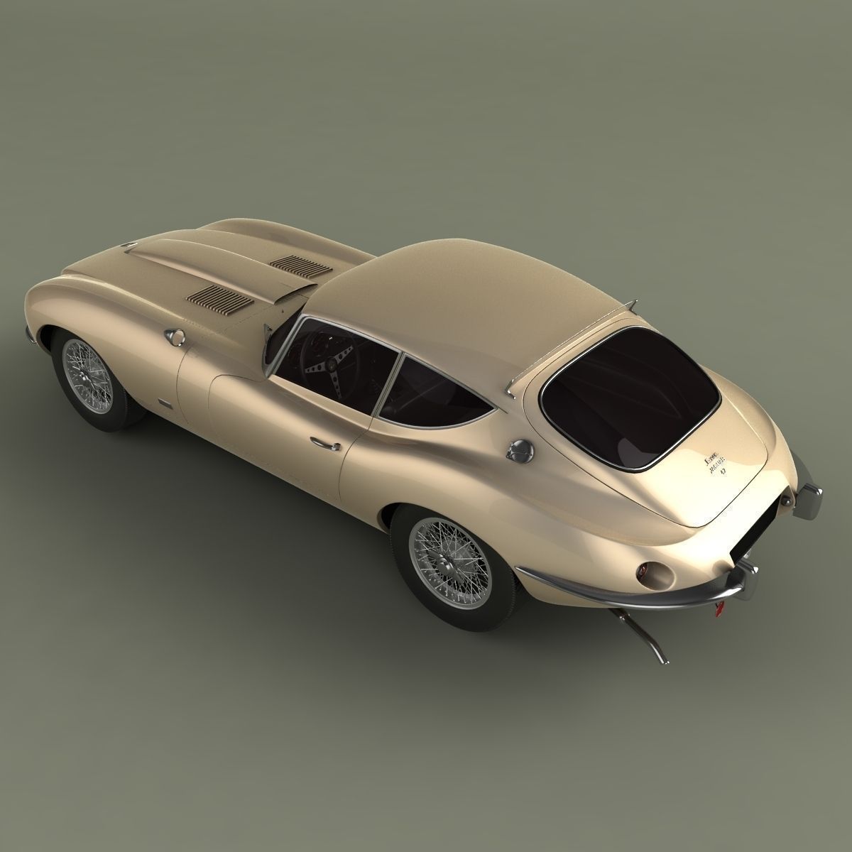 Jaguar E-type Raymond Loewy 3D model_7