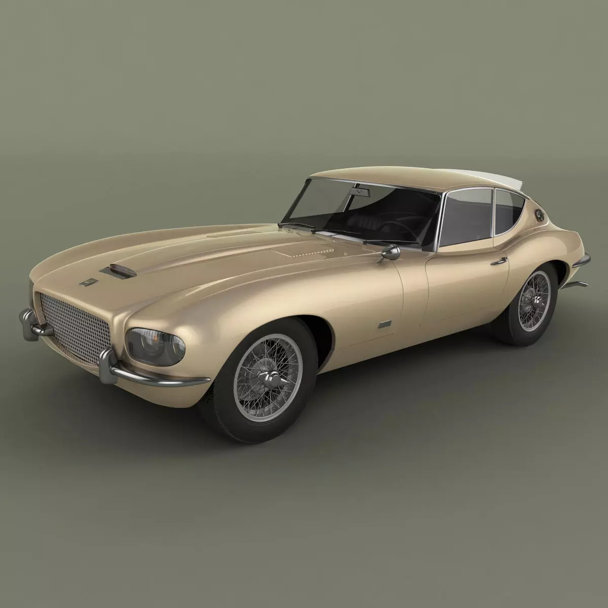 Jaguar E-type Raymond Loewy 3D model_0