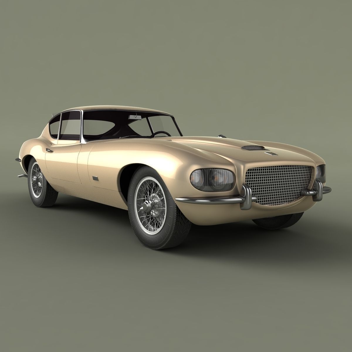 Jaguar E-type Raymond Loewy 3D model_9