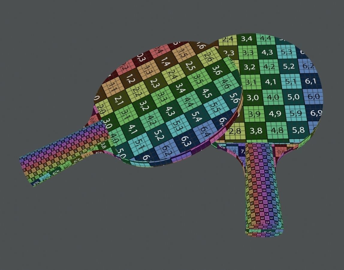 Table Tennis Paddle 3D model_5