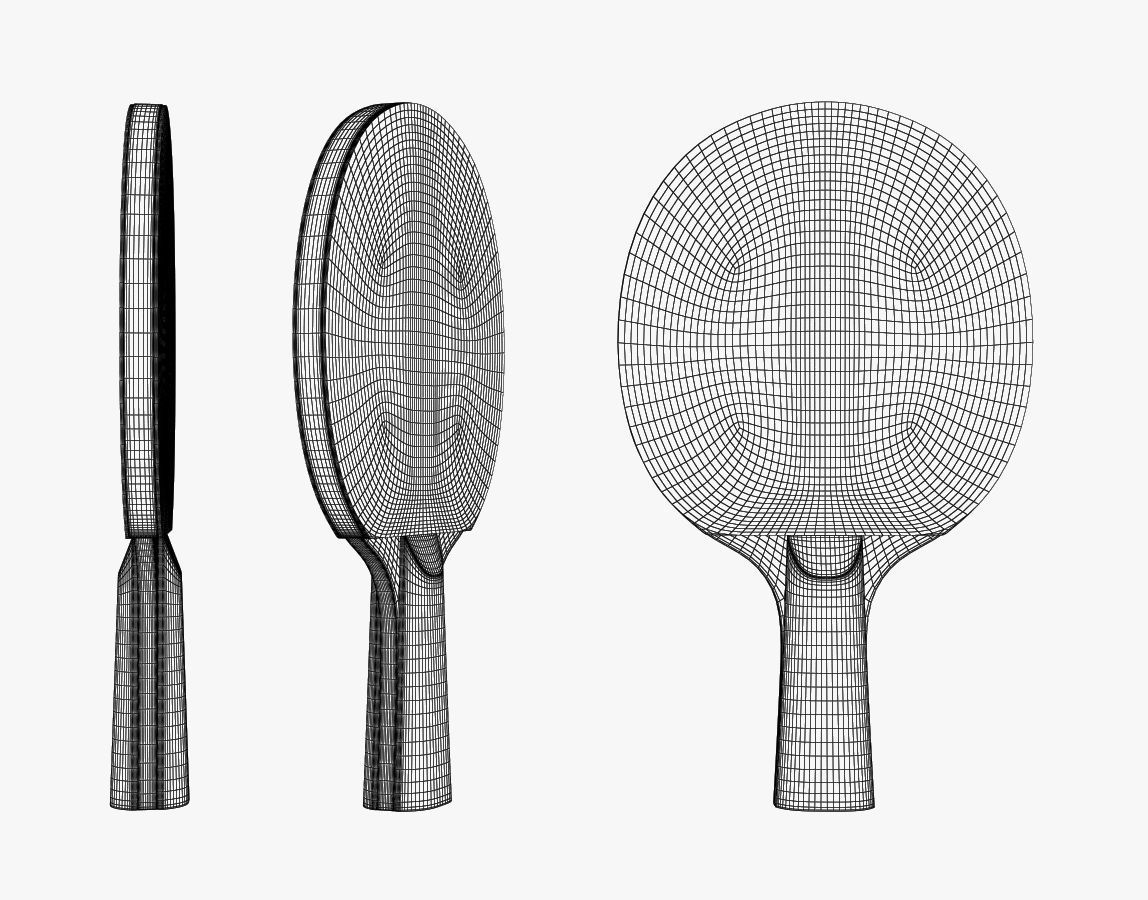 Table Tennis Paddle 3D model_4