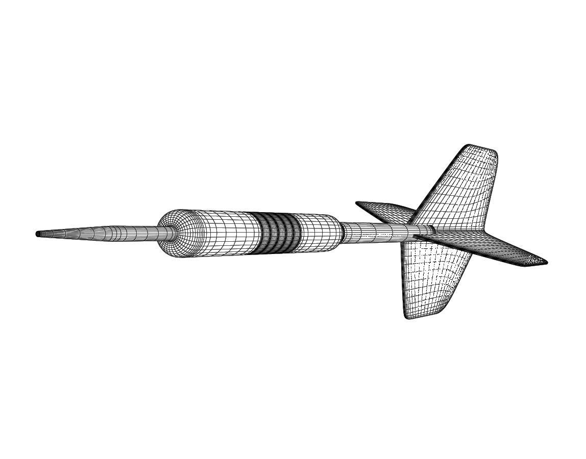Darts dart 3D model_4