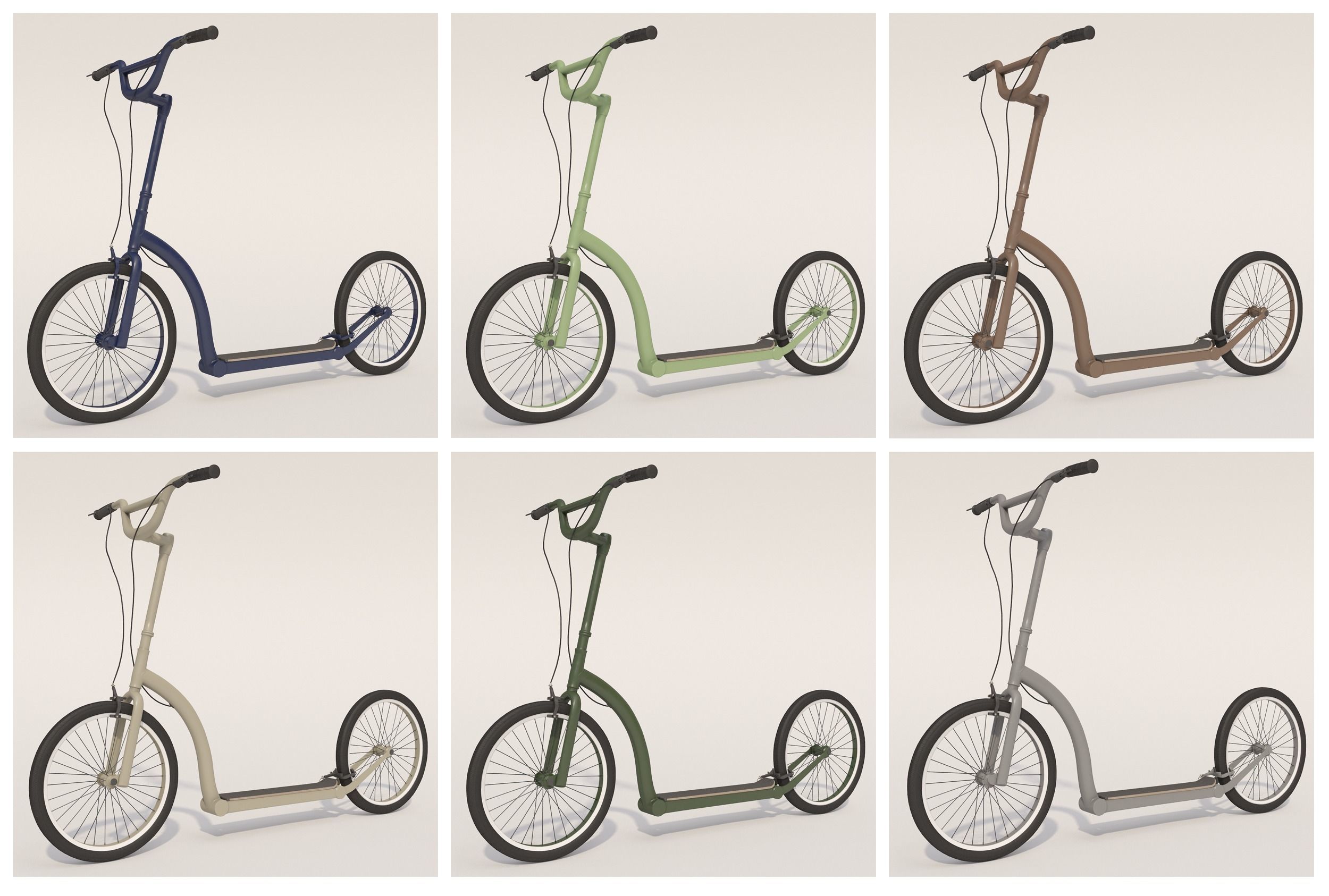 Kick Scooter  3D model_12