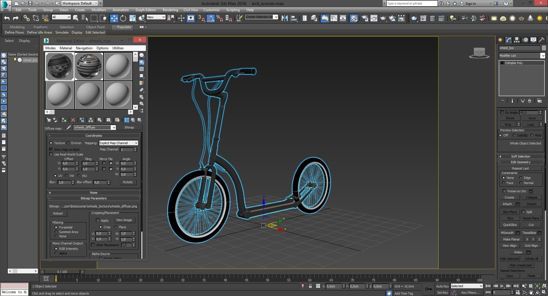 Kick Scooter  3D model_14