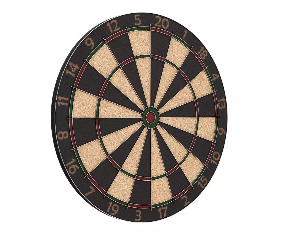 Dart Board 3D model_0