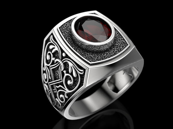 Man ring 19 3D print model