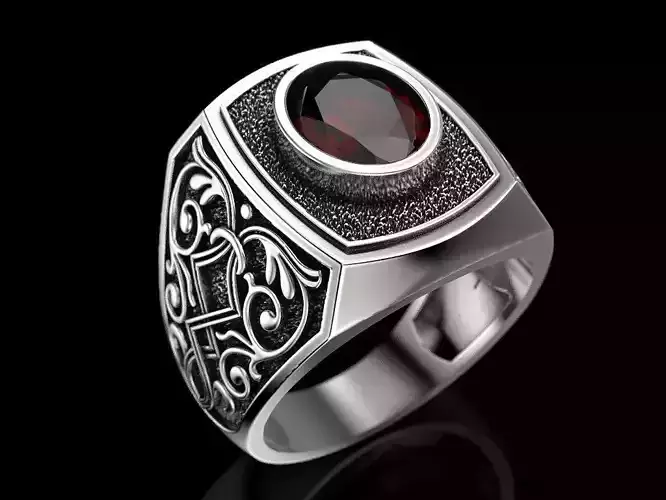 Man ring 19 3D print model
