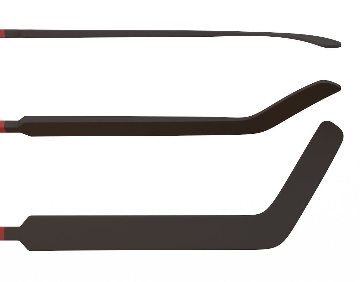 Ice Hockey Goal Stick 3D model_2