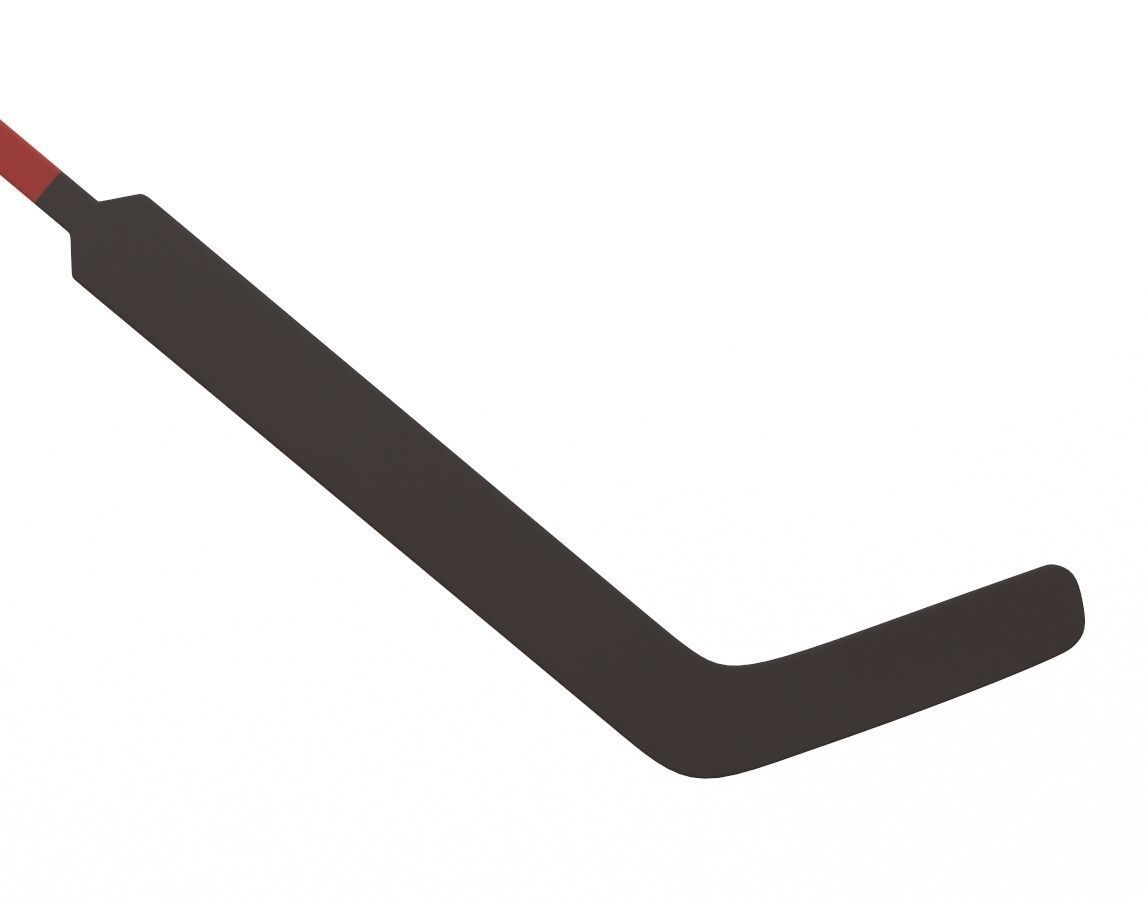 Ice Hockey Goal Stick 3D model_1