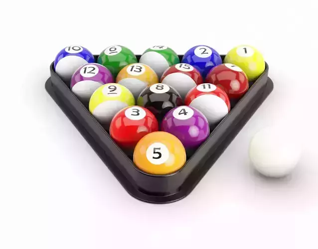 Billiard Balls 3D model