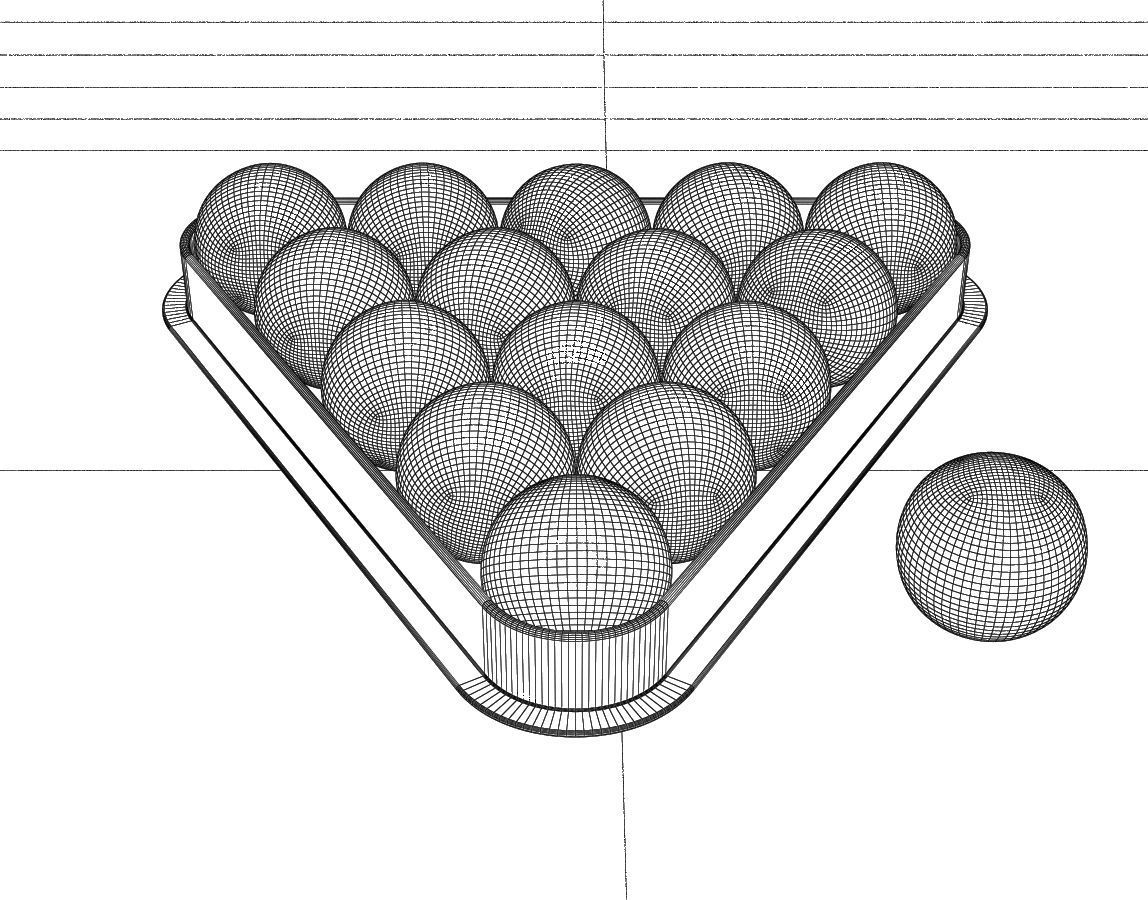 Billiard Balls 3D model_2
