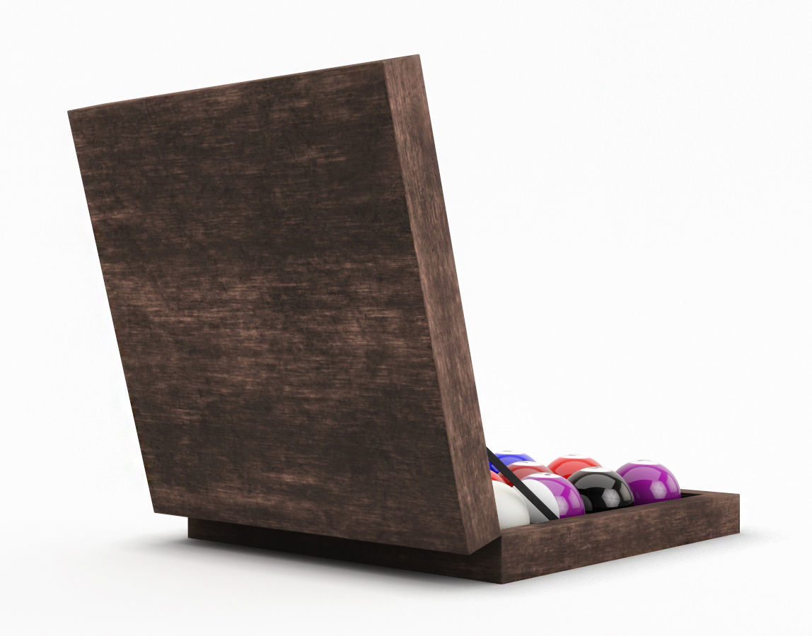Billiard Ball Box 3D model_3