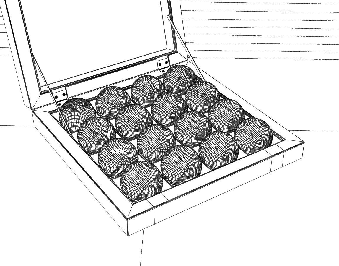 Billiard Ball Box 3D model_4