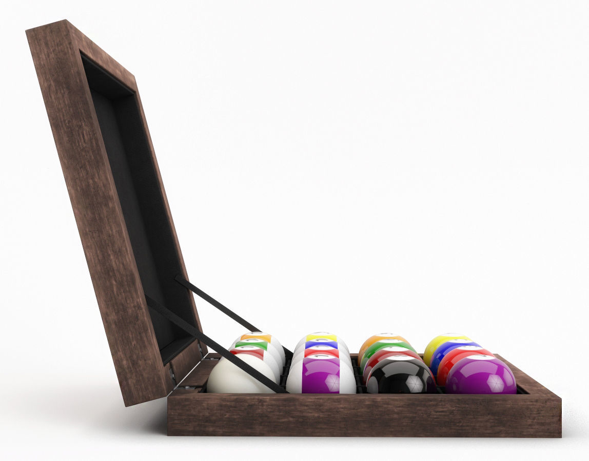 Billiard Ball Box 3D model_2