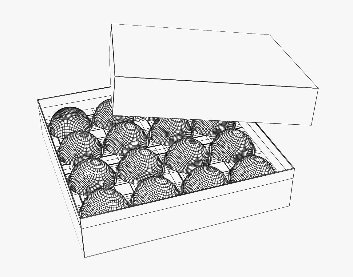 Pool Balls In Paper Box 3D model_4
