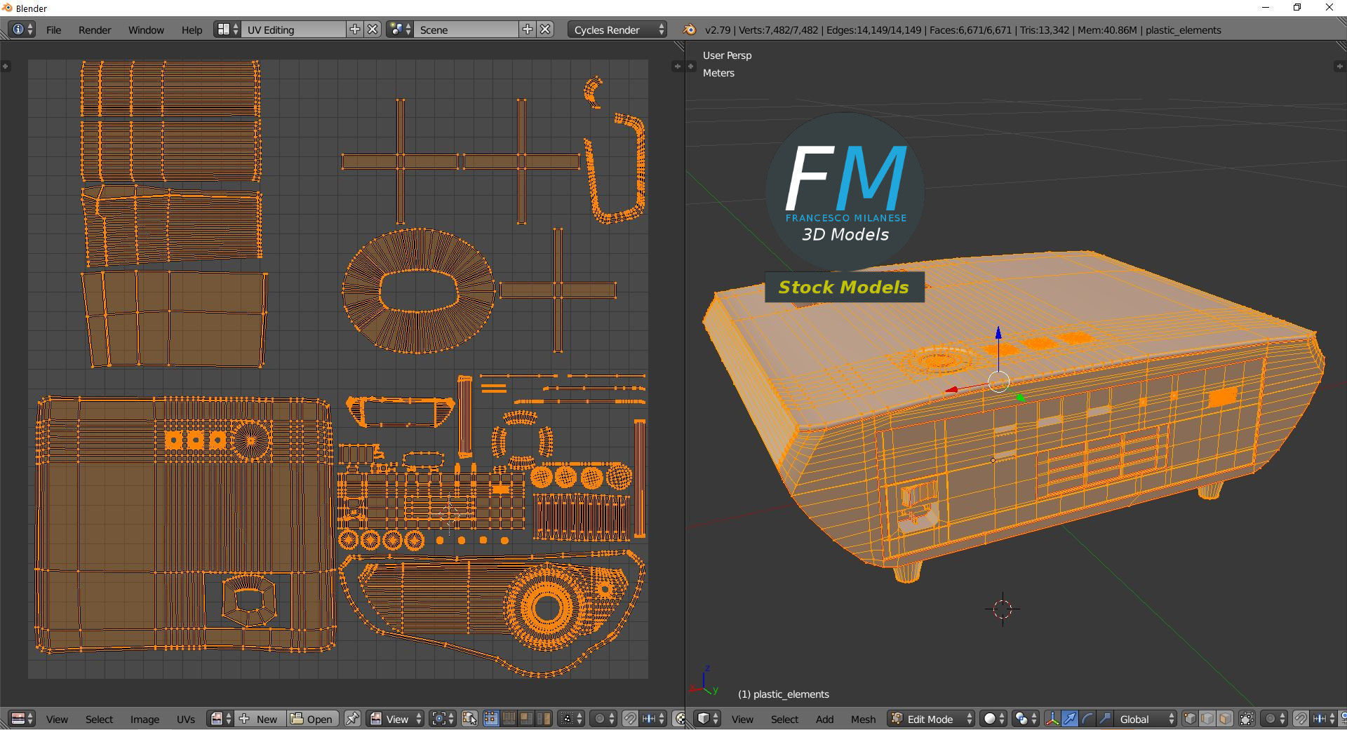 Mini projector 3D model_10