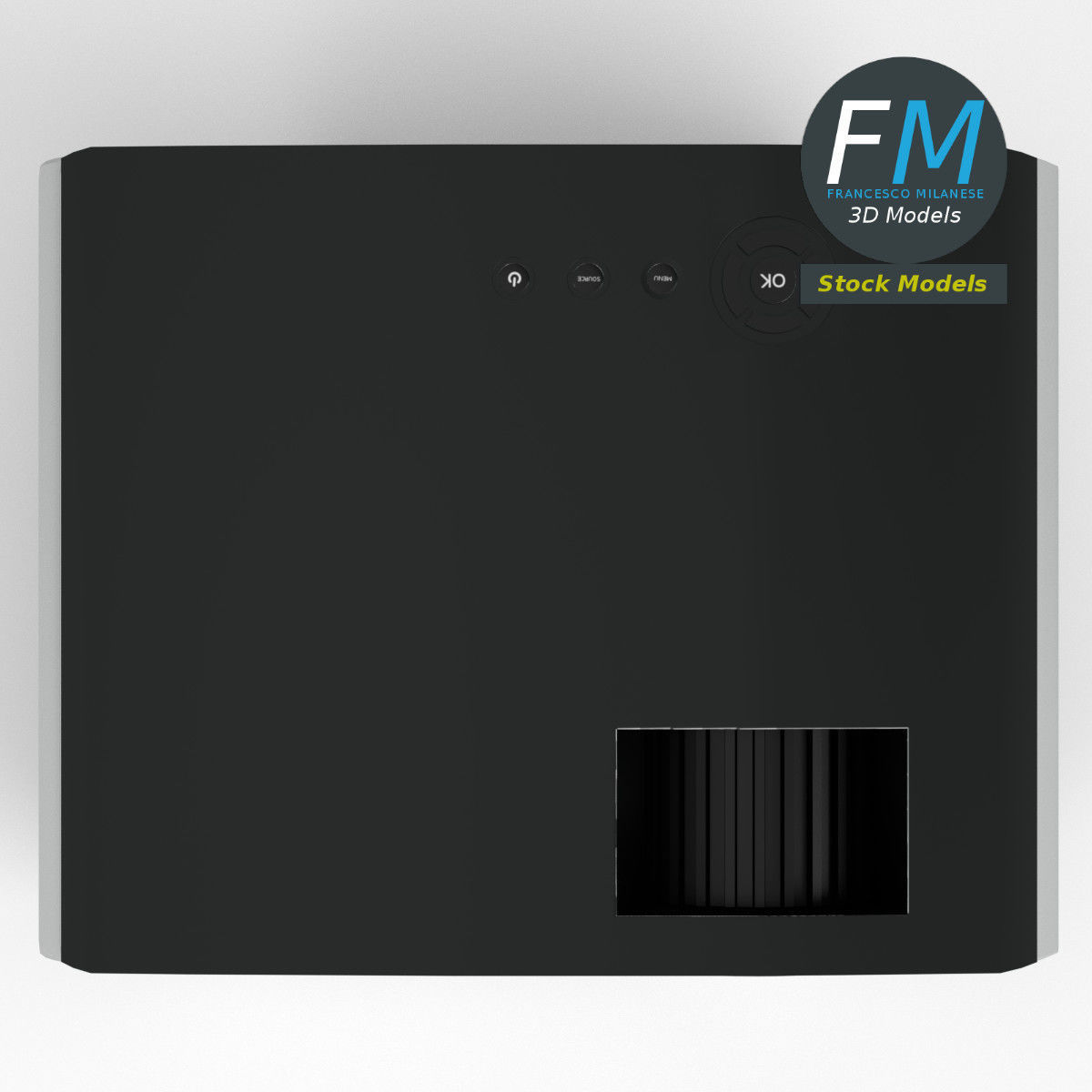 Mini projector 3D model_6