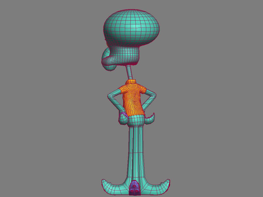 Squidward - Lula Molusco 3D model_5