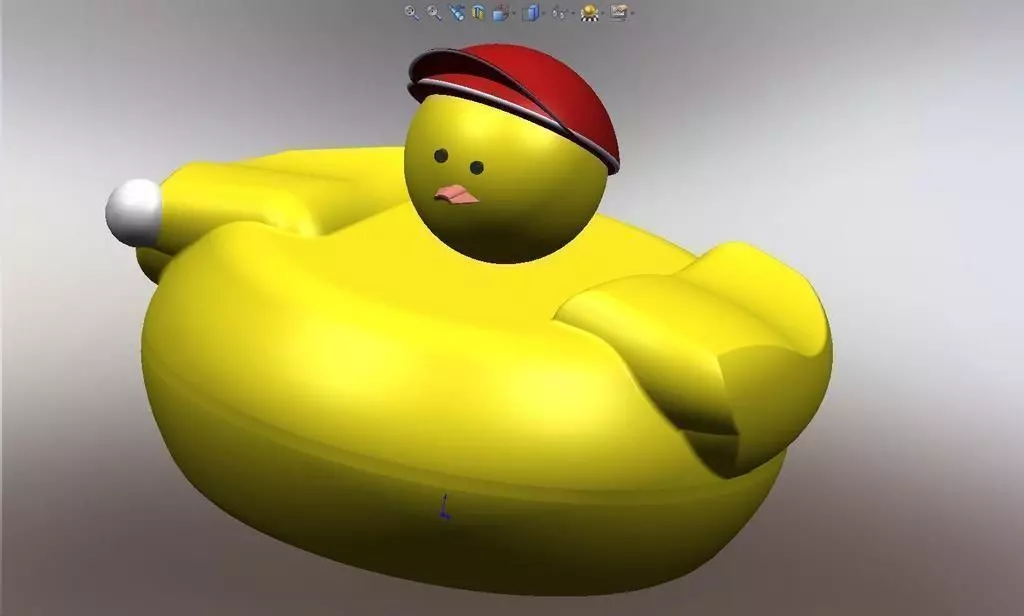 Hard Plastic Rubber Ducky Free 3D print model