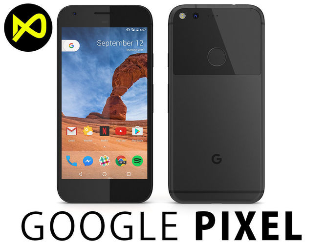 Google Pixel Quite Black 3D model