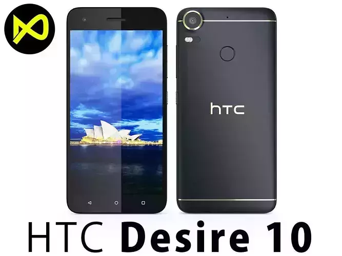 HTC Desire 10 Pro Black 3D model