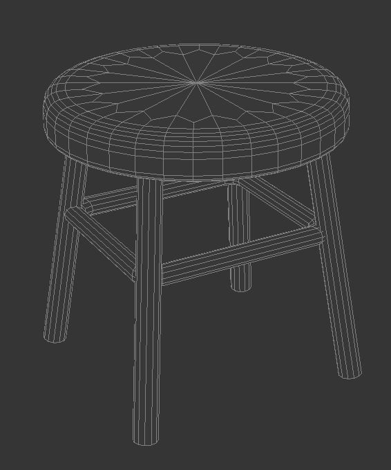 Stool Free 3D model_1