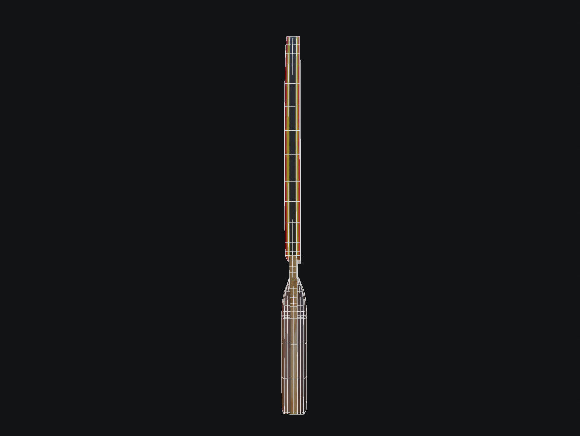 Pingpong paddle Low-poly 3D model_7