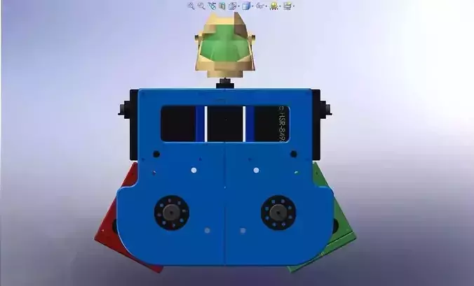 SwivelHips Kit for the HiTecRCD RoboNova-1 BiPedal Robot Free 3D print model