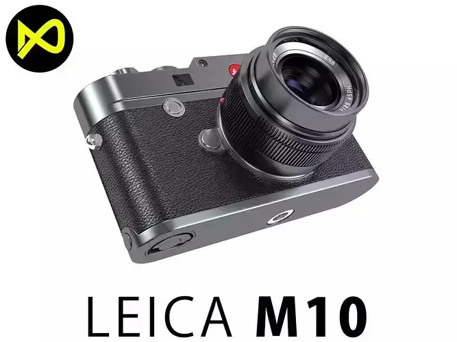 Leica M10 Black Flagship Camera 2017 3D model