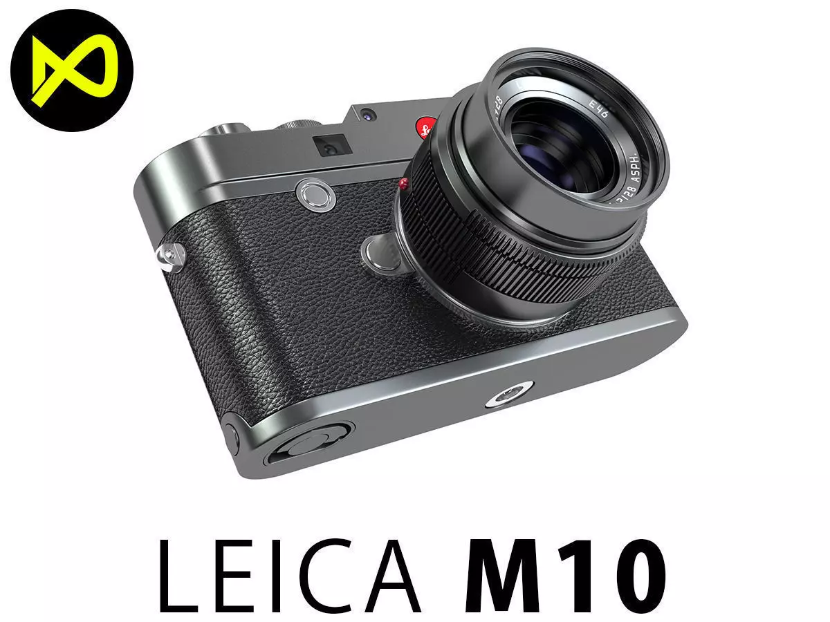Leica M10 Black Flagship Camera 2017 3D model_0