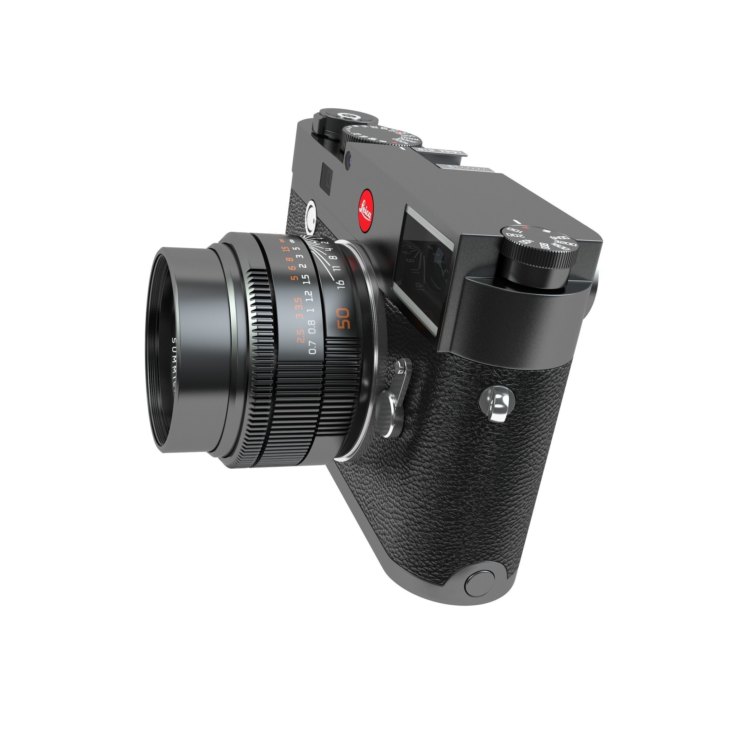 Leica M10 Black Flagship Camera 2017 3D model_2
