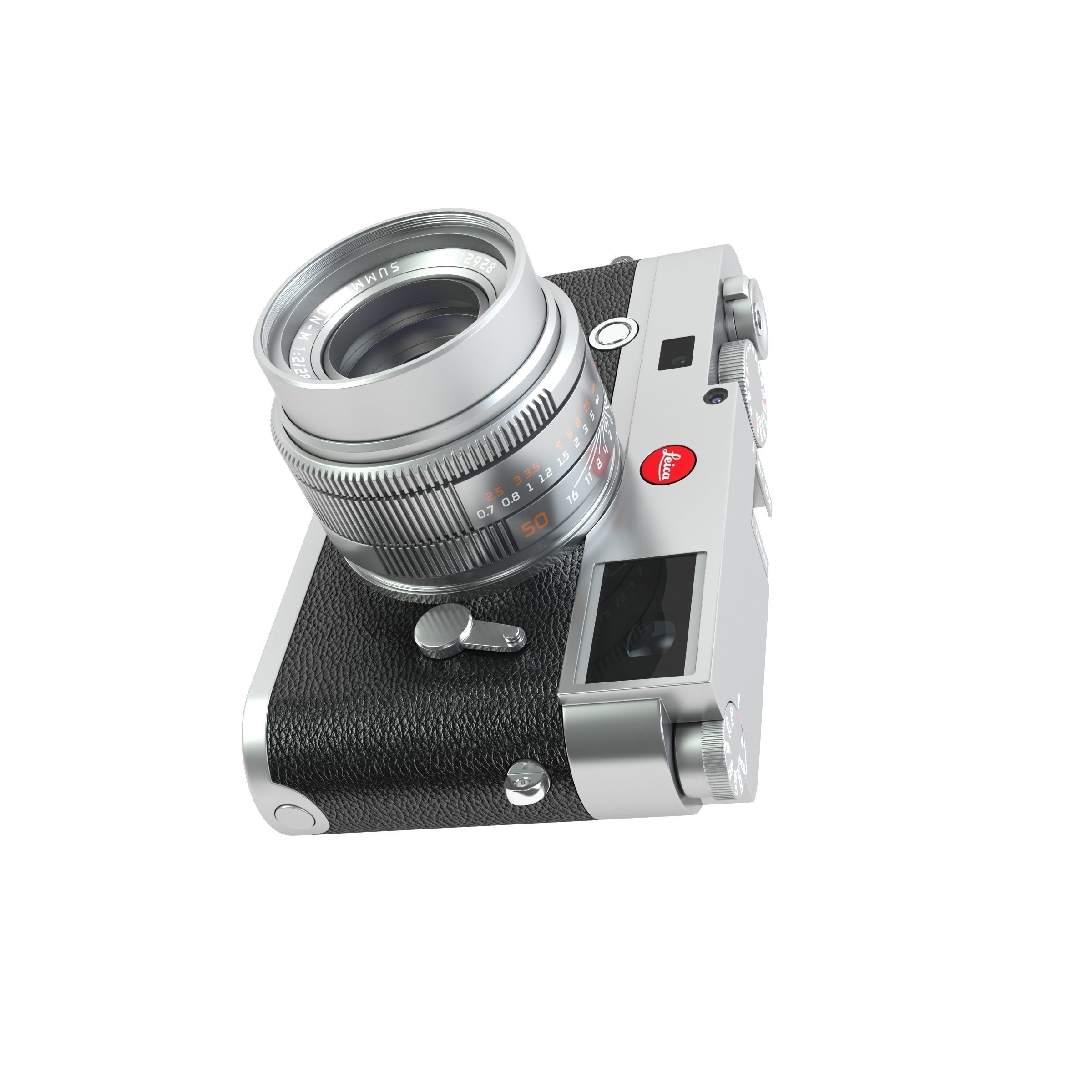 Leica M10 Silver Flagship Camera 2017 3D model_5