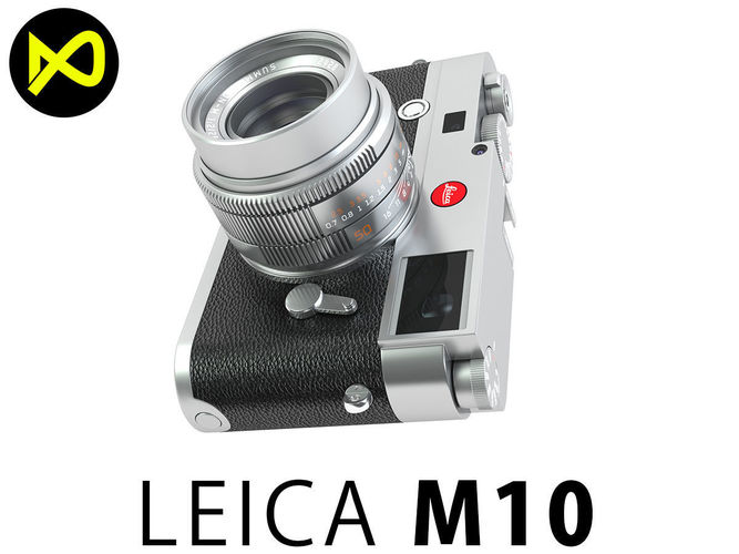 Leica M10 Silver Flagship Camera 2017 3D model