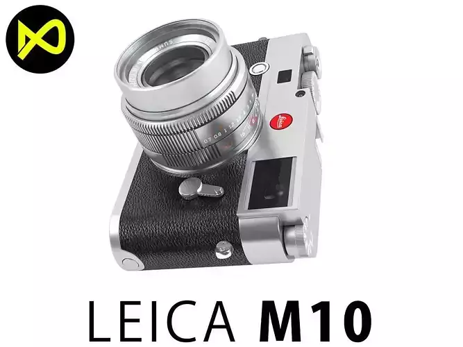 Leica M10 Silver Flagship Camera 2017 3D model