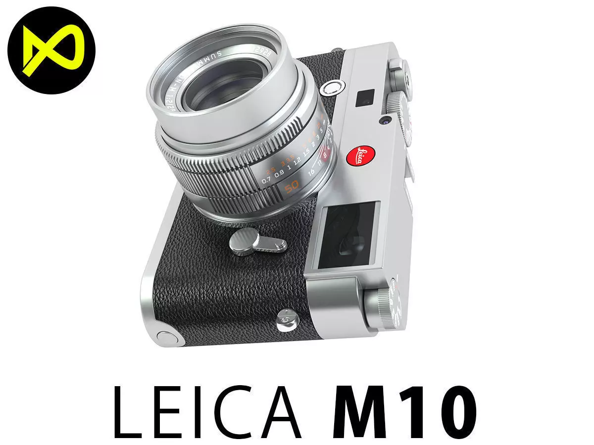 Leica M10 Silver Flagship Camera 2017 3D model_0
