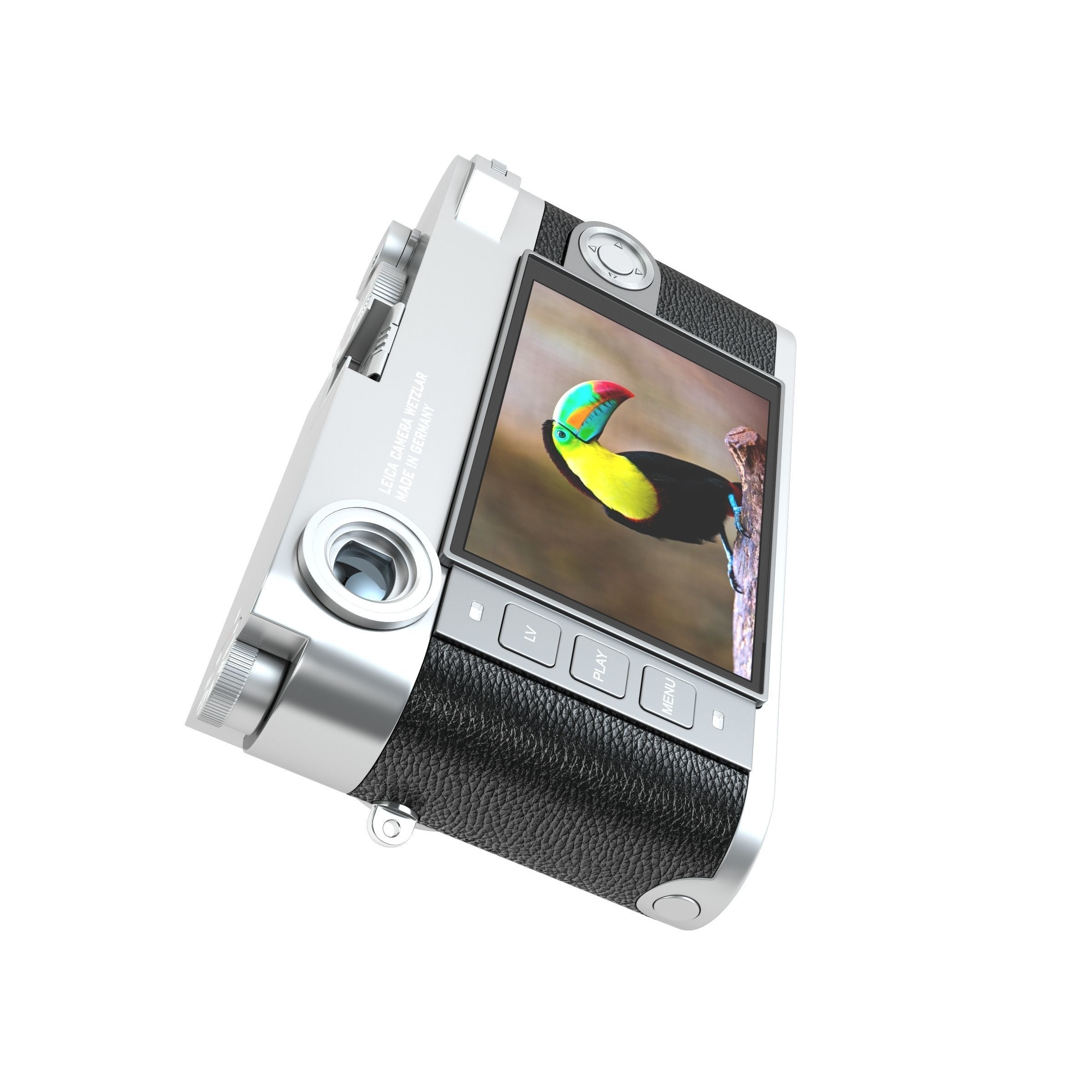 Leica M10 Silver Flagship Camera 2017 3D model_2